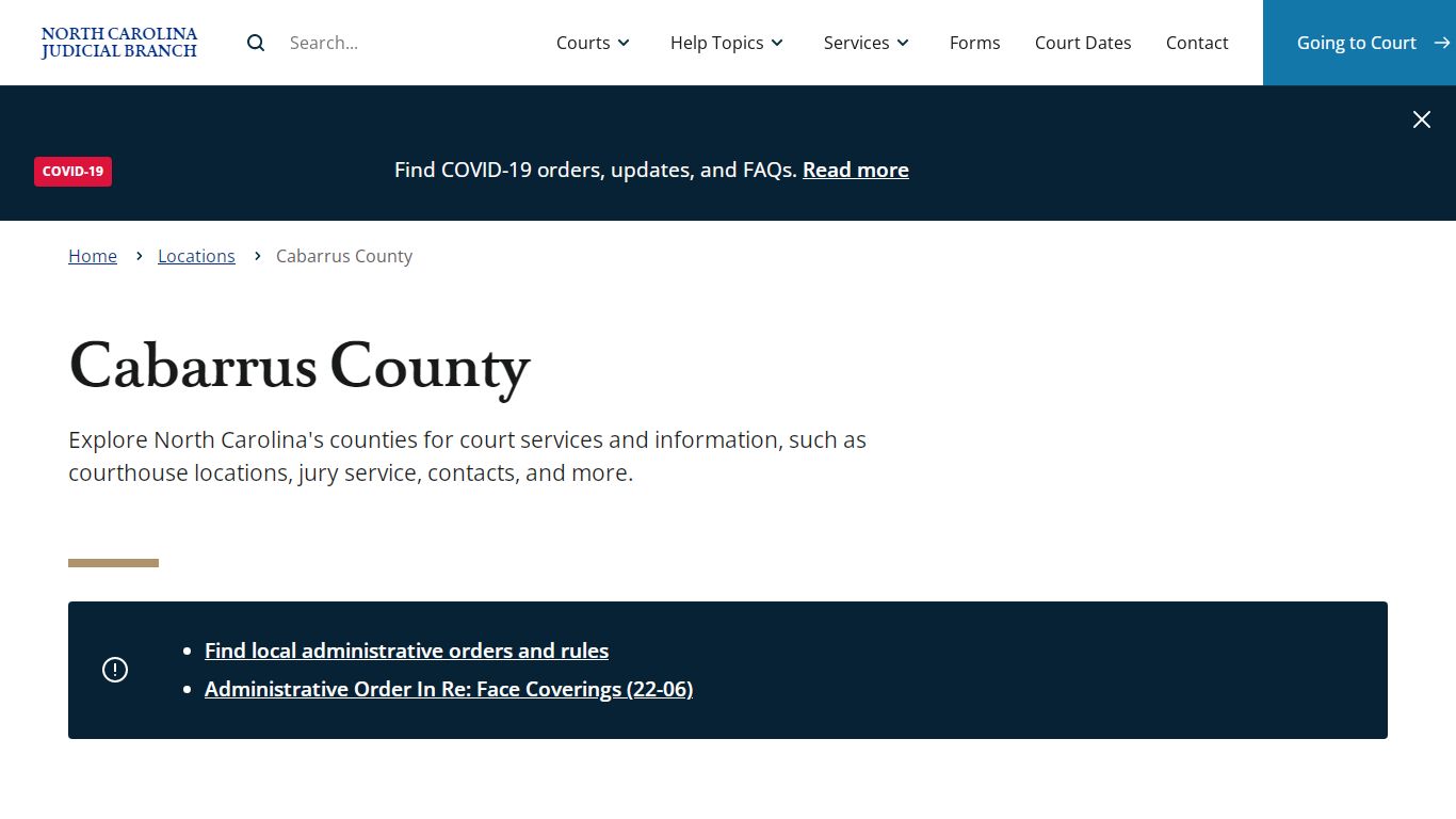 Cabarrus County | North Carolina Judicial Branch